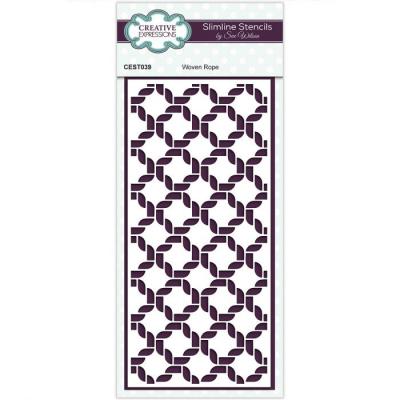 Creative Expressions Stencil - Woven Rope